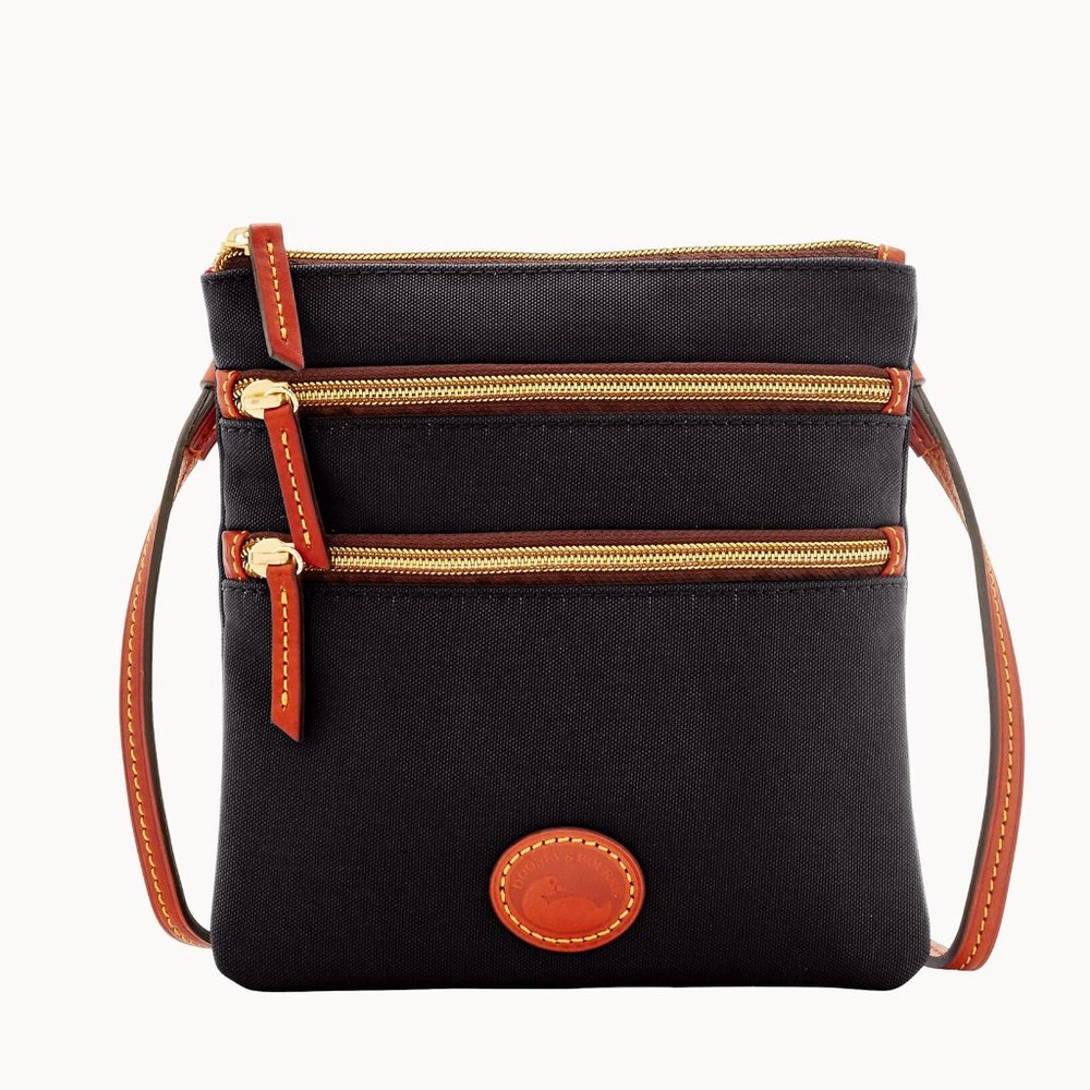 Dooney & Bourke Nylon North South Triple Zip Crossbody Bag